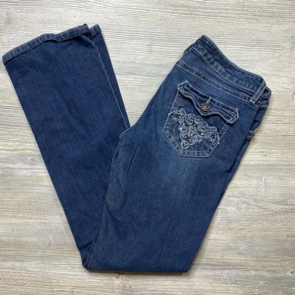 Wrangler Denim - Rock 47 by Wrangler Ultra Low Rise Bootcut Jeans